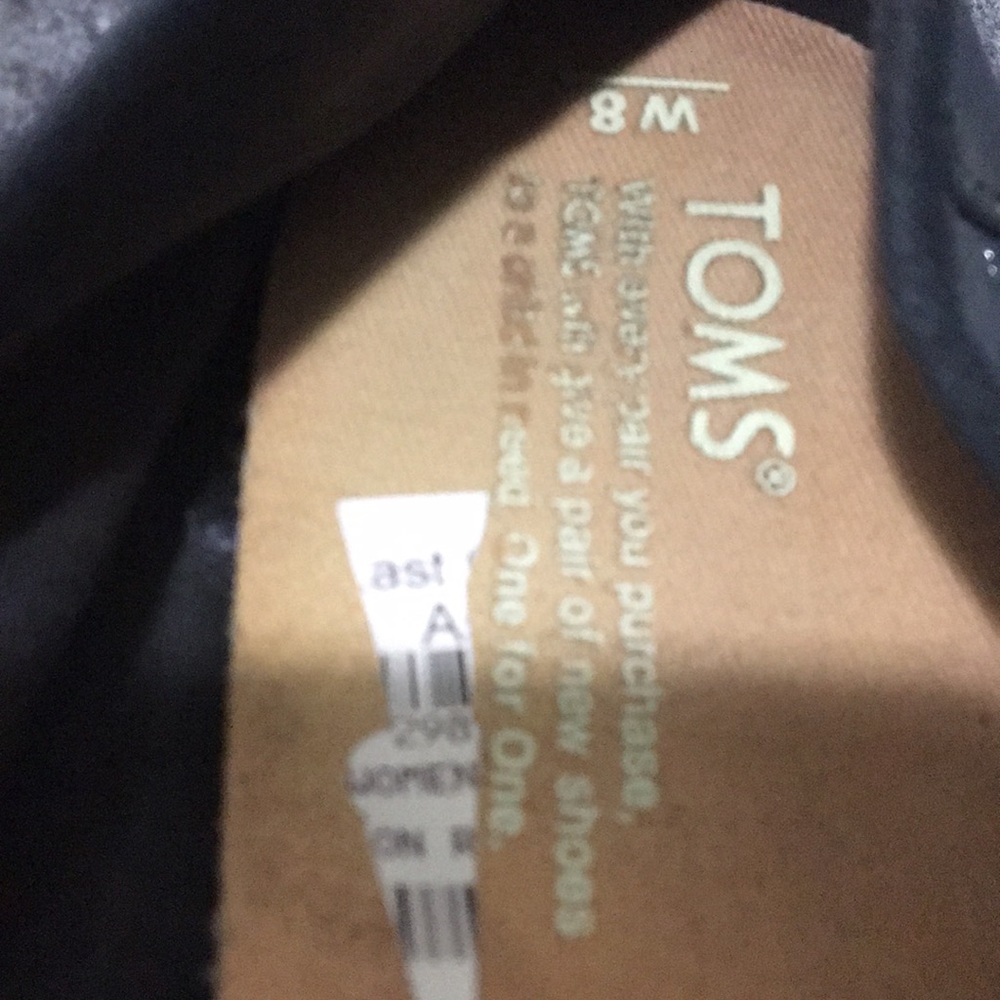 Toms Women’s, Alpargata Shimmer Slip on Shoes SZ 8 - Picture 7 of 8